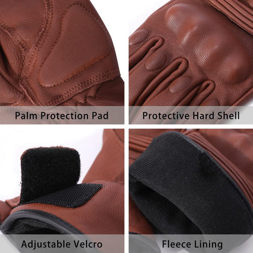 Harssidanzar Winter Motorcycle Gloves for Men 1