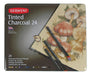 Derwent Tinted Charcoal 24 Colored Pencil Set 0