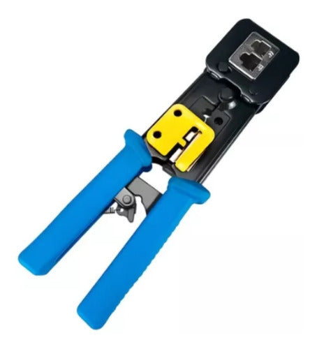 Alicate Rede Crimpagem Cabo Conector Rj45 Passagem Ez Crimp 0