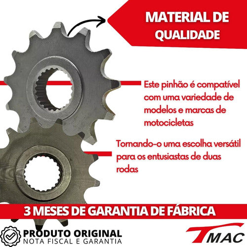 Pinhão Transmissão 13 Dentes Fazer 250 Lander 250 Tenere 1