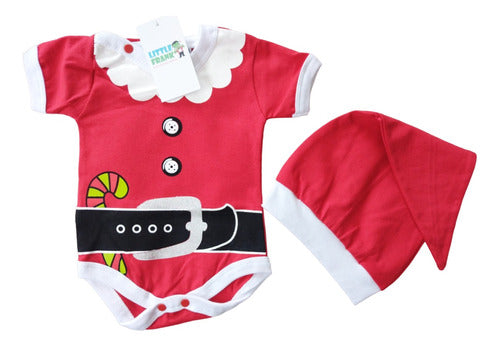 Christmas Baby Body Santa Claus or Elf with Hat - Premium Quality Cotton 0
