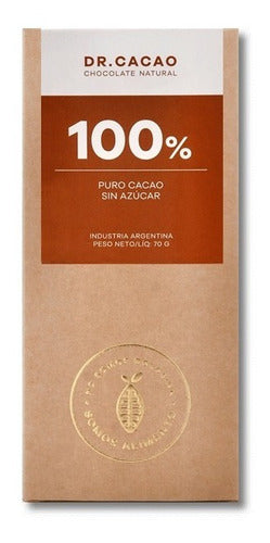 Dr Cacao 100% Cacao Sin Azúcar 70gr 0