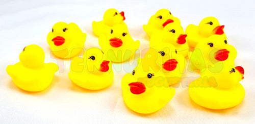 Patitos Goma Para Baño Chifle Divertido Jugar Agua Bebe Pc 3