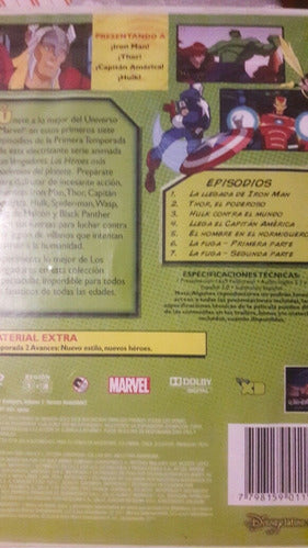 Dvd The Avengers Volumen 1 ¡reunion De Heroes! Walt Disney 2