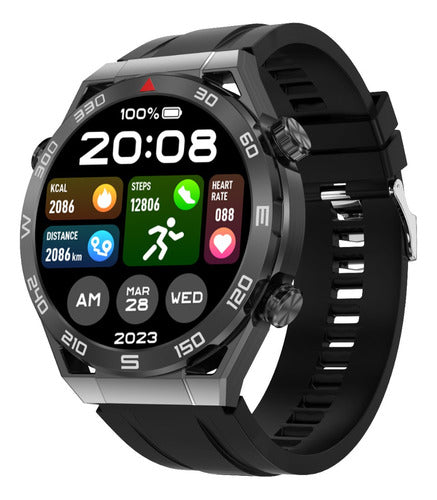 Smartwatch DT Ultra Mate Men's Elegant Black GPS NFC Watch 2