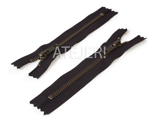 YKK 12cm Metal Fixed Chain Zippers - Pack of 1 30