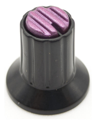 2 Violet Potentiometer Knobs 16mm X 17mm Splined Shaft 0