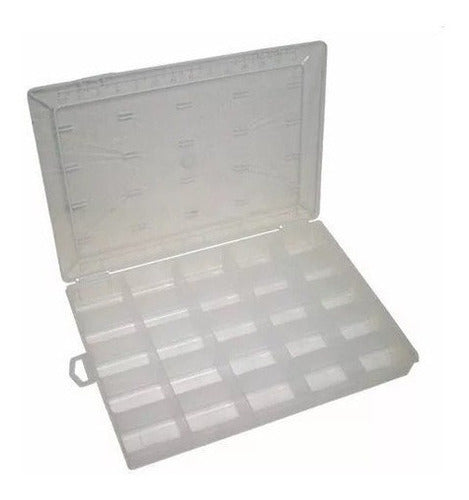 Transparent Plastic Organizer Drawer with 25 Divisions 0