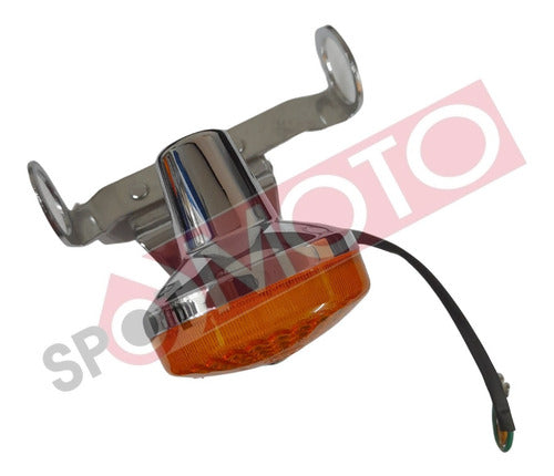 Suzuki GN 125 Turn Signal Light with Spot Optic Support for Motorcycles 2