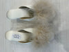 Brigitte Satin Slippers with Pom Pom Crepe Heels Art 536p 6