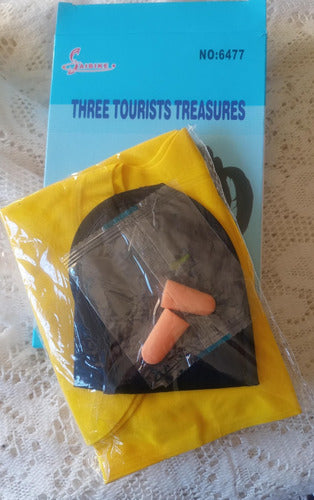 Travel Inflatable Neck Pillow Travel Kit + Eye Mask + Earplugs 1