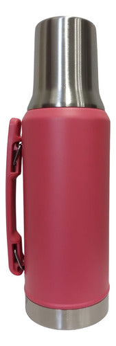 YQ Thermos Mate System Liso 1.2L with Handle Stainless Steel 0