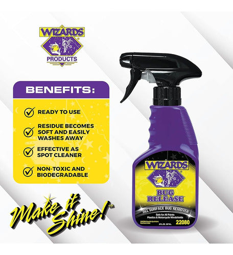 ~? Wizards Presoak Bug Release Para Motocicletas - Spray De 1