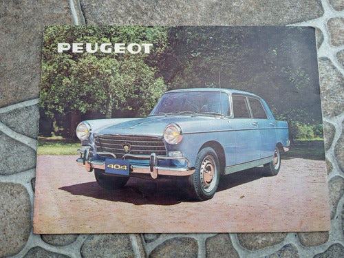 Antiguo Folleto Peugeot 404 De Concesionaria 0