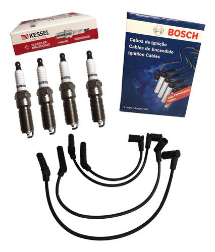 Bosch Spark Plug and Cable Kit for Ford Ka Ecosport Fiesta Focus Rocam 0