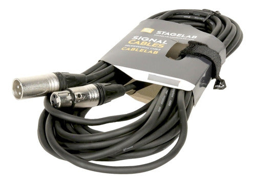 Stagelab 1m Microphone Cable XLR Male to Female 0