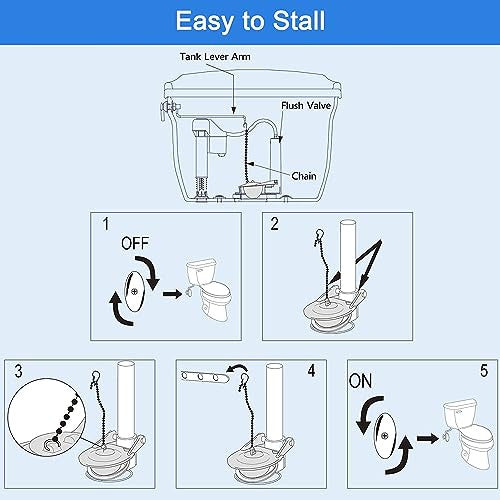 Ifealclear Toilet Replacement Seal 3 Inches Long Lasting Blue 4