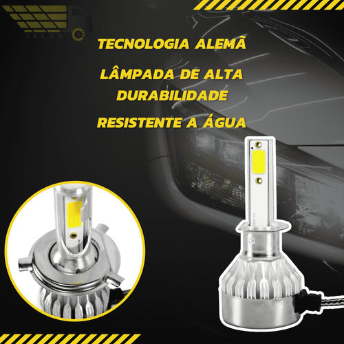 Kit Completo De Led 6500k Volkswagen Saveiro G2 Bolinha 4