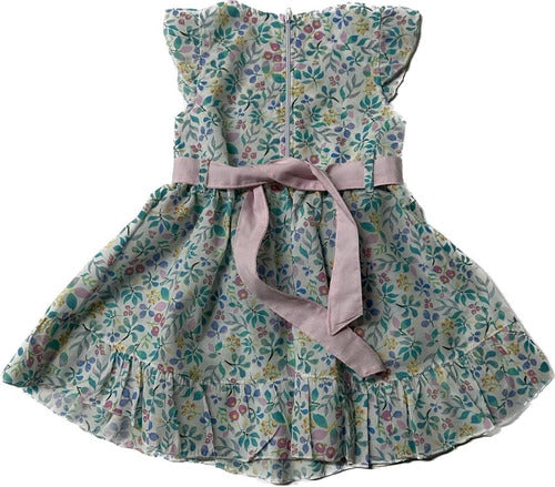 Mambo Kids 9804 Baby Dress in Liberty Poplin for 6 to 24 Months 3