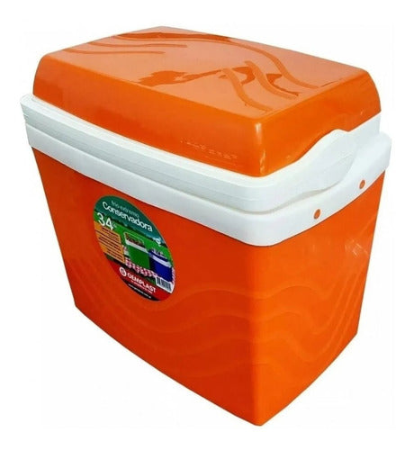 Cooler Fridge 34 Liters with 4 Coasters - Camping! 5