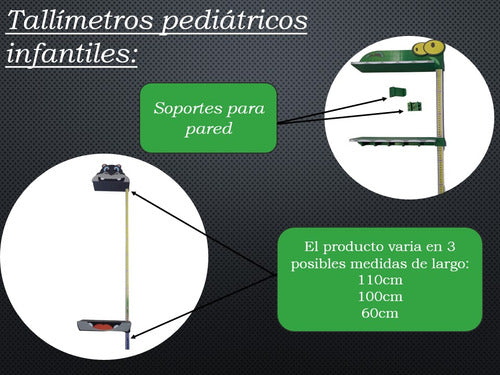 Tallimetro Estadimetro Pediatrico Infantil 60 Cm 3