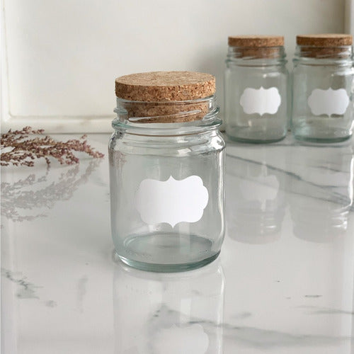 Rigolleau Glass Jars 100cc with Cork Lid x 16 Units 2