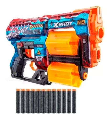 X-Shot Skins Dread Apocalypse Rex Dart Blaster Gun with 12 Darts 1