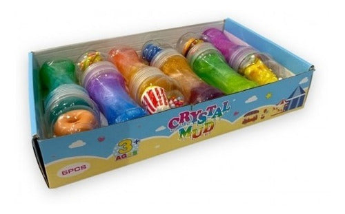 Box of 6 Units Bright Slime with Squishy and Beads! 0