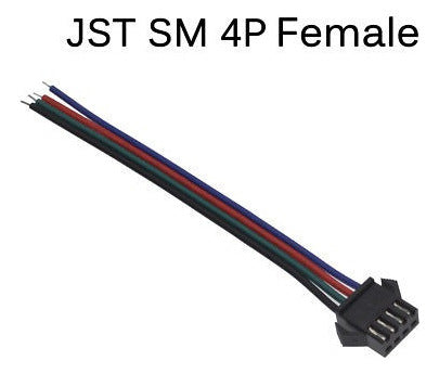 JST SM 4 Pin Connector Female Pigtail Cable for 6803 WS2801 LED Strip Lights 2