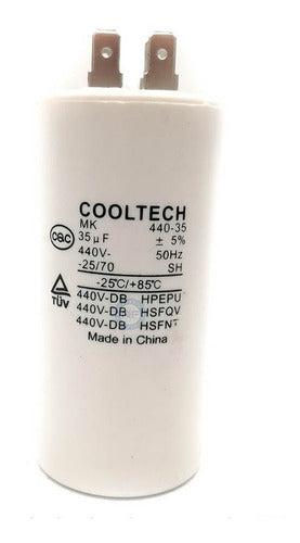 Capacitor Aire Acondicionado 35 Mf - 450v 12000 Btu 0