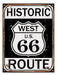 Vintage Retro Route 66 Metal Sign M318 2