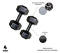 Vera Hexagonal Dumbbell Set 10 Kg PVC Filled 1