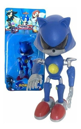 Sonic Muñeco Metal Sonic - Articulado 13 Cm Aprox Sonic X - Boom 0