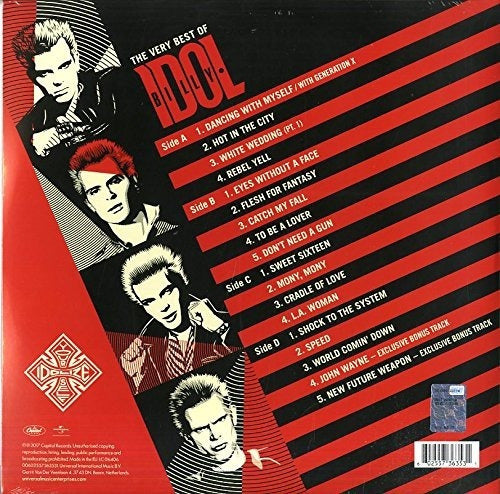 Billy Idol Idolize Yourself Vinilo Doble Nuevo Importado 1