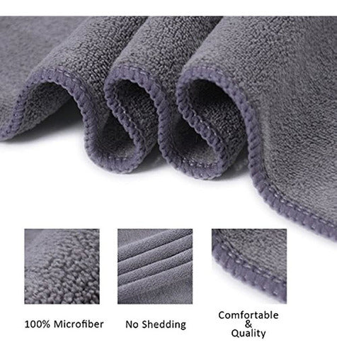 JML Microfiber Towels, Beach Towel Set (Pack of 6) 1