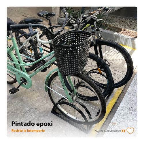 Bicicletero 8 Posiciones ,unico Pintado Epoxi Para Exterior! 1