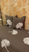 Tussor Bed Runner with Hand-Painted Leaf Design 2