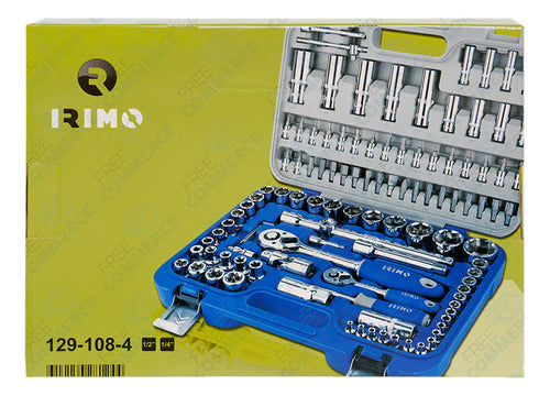 Caja Tubos Mixtos 1/2 Y 1/4 PuLG Y Ptas 108 Pzas Irimo 3