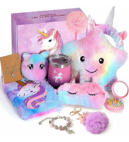 HERMES SHOP Unicorn Game with Luminous Pillow for Girls Aged 5-10 0