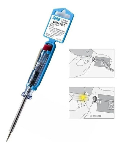 Sica Small Voltage Tester Screwdriver 140mm 220v 1