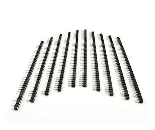 Zyamy 10pcs 2.54mm 40pin Round Female Socket Pin Header Strip Connector 1