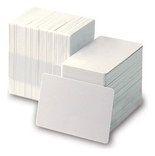 IDENTIMAX Plastic PVC White Cards CR80 Pack of 500 Units 0