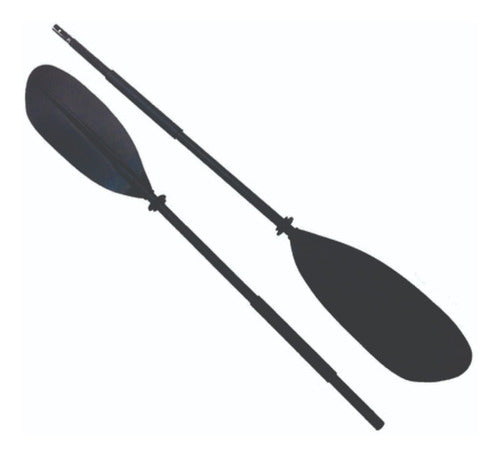 Pala Doble Cucharita Desarmable Para Kayak 3 Pos. - 2.45 Mts 0