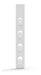 Hanging Door Coat Rack White/Black | Mite 3