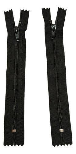 Pack of 10 YKK 14cm Plastic Assembled Zippers 0