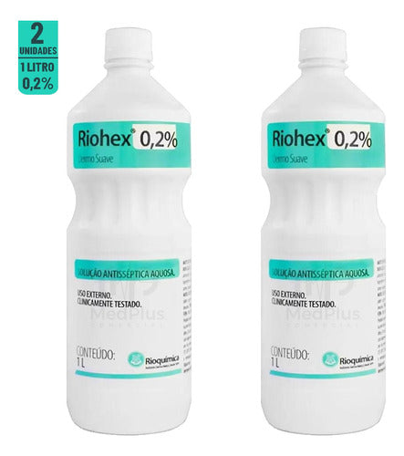 Clorexidina Riohex 0,2% Solução Aquosa Antisséptico 2 Litros 1