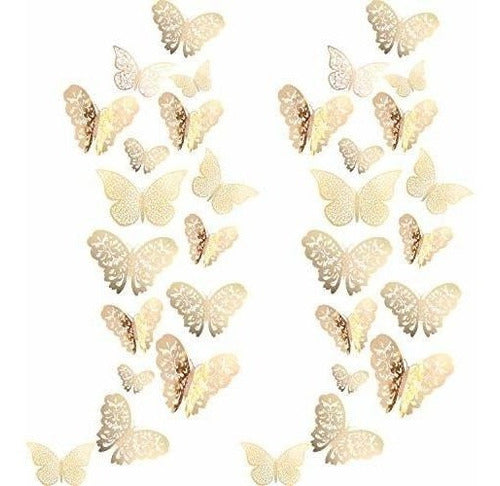 Bememo 72 Pieces 3D Butterfly Wall Stickers 1