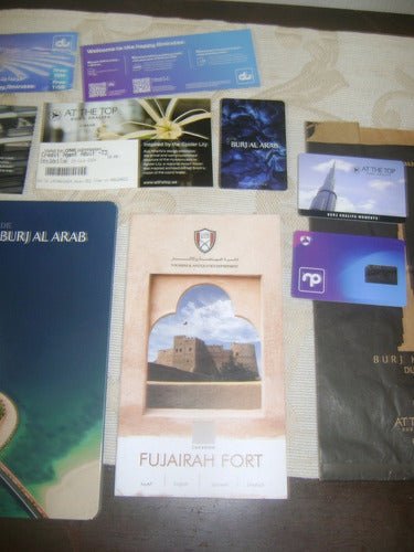 Souvenir Entrada Burj Khalifa Dubai Foulder Burj Al Arab Etc 6