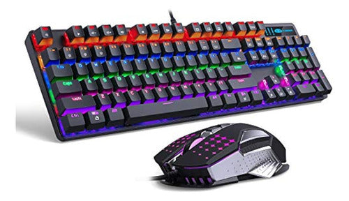 Magegee Pink Mechanical Gaming Keyboard and Mouse Combination 1