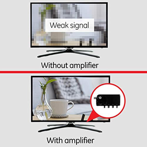 GE 4-Way TV Antenna Amplifier Splitter 1